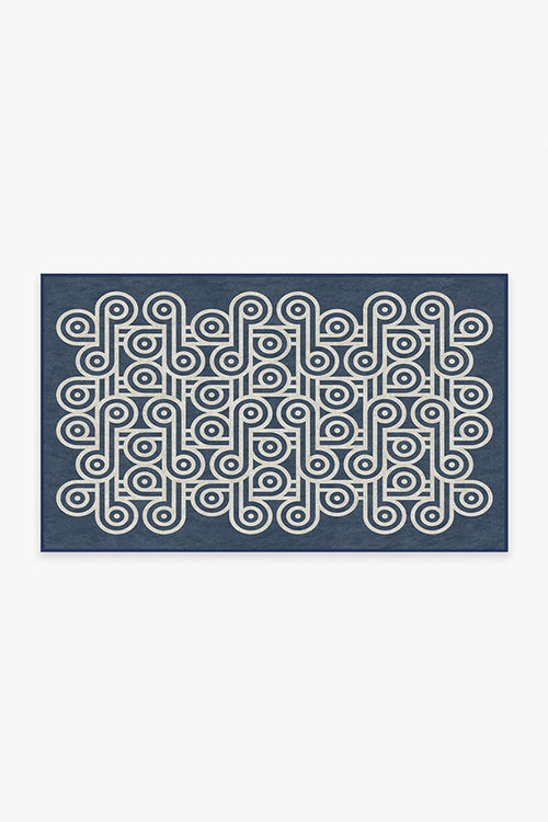 Jonathan Adler Pompidou Slate Blue Tufted Rug