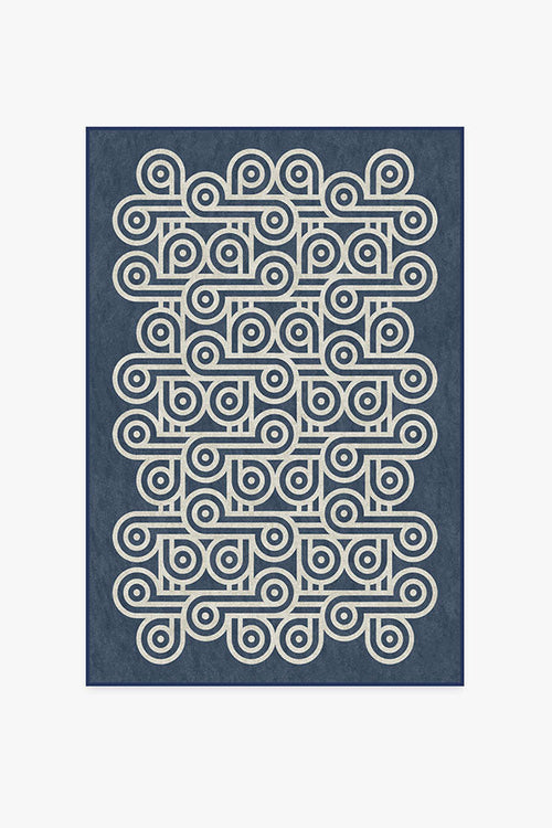 Jonathan Adler Pompidou Slate Blue Tufted Rug