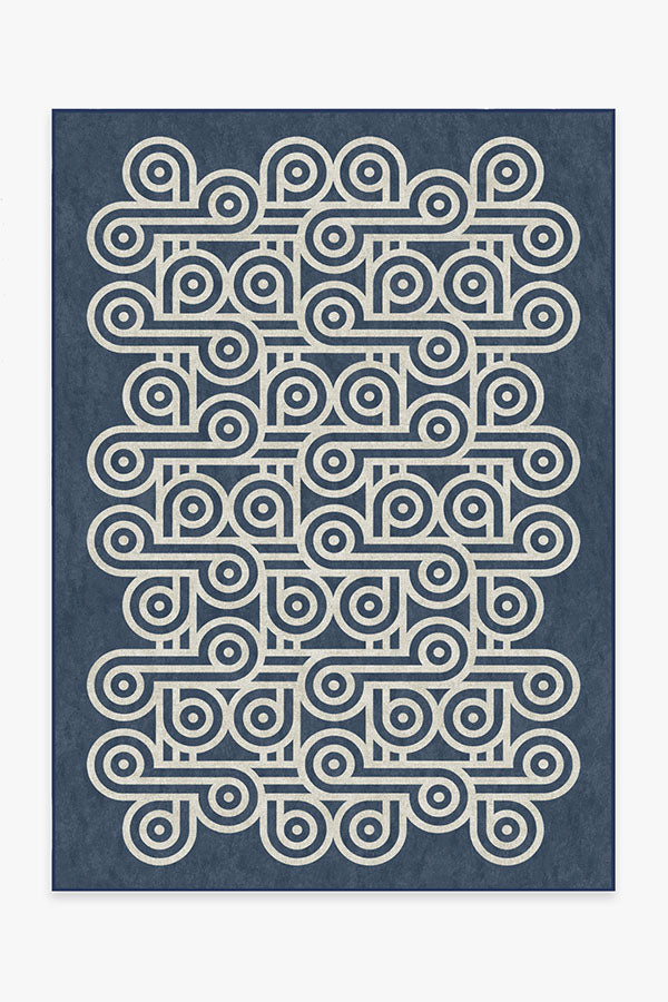 Jonathan Adler Pompidou Slate Blue Tufted Rug