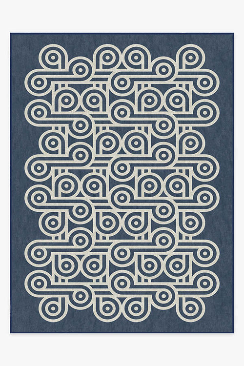 Jonathan Adler Pompidou Slate Blue Tufted Rug